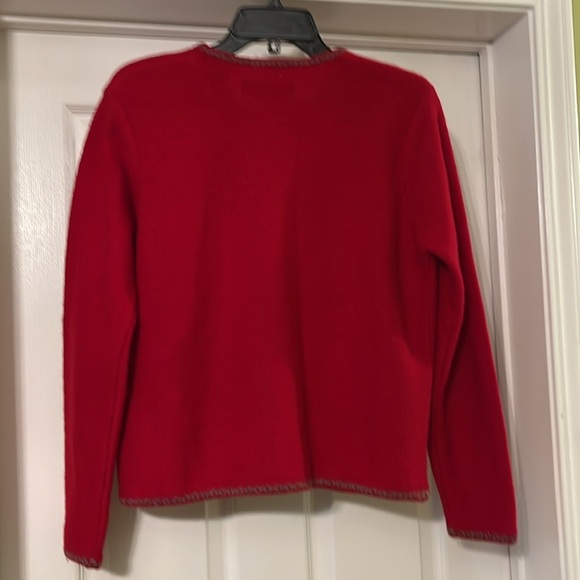 Karen Scott Pure Wool Made in Australia Full Zip Sweater Jacket Size M - Picture 4 of 6